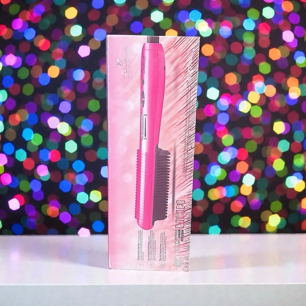 Royale Multi-Purpose Ceramic Hair Brush in Hot Pink Brand New in Sealed Box